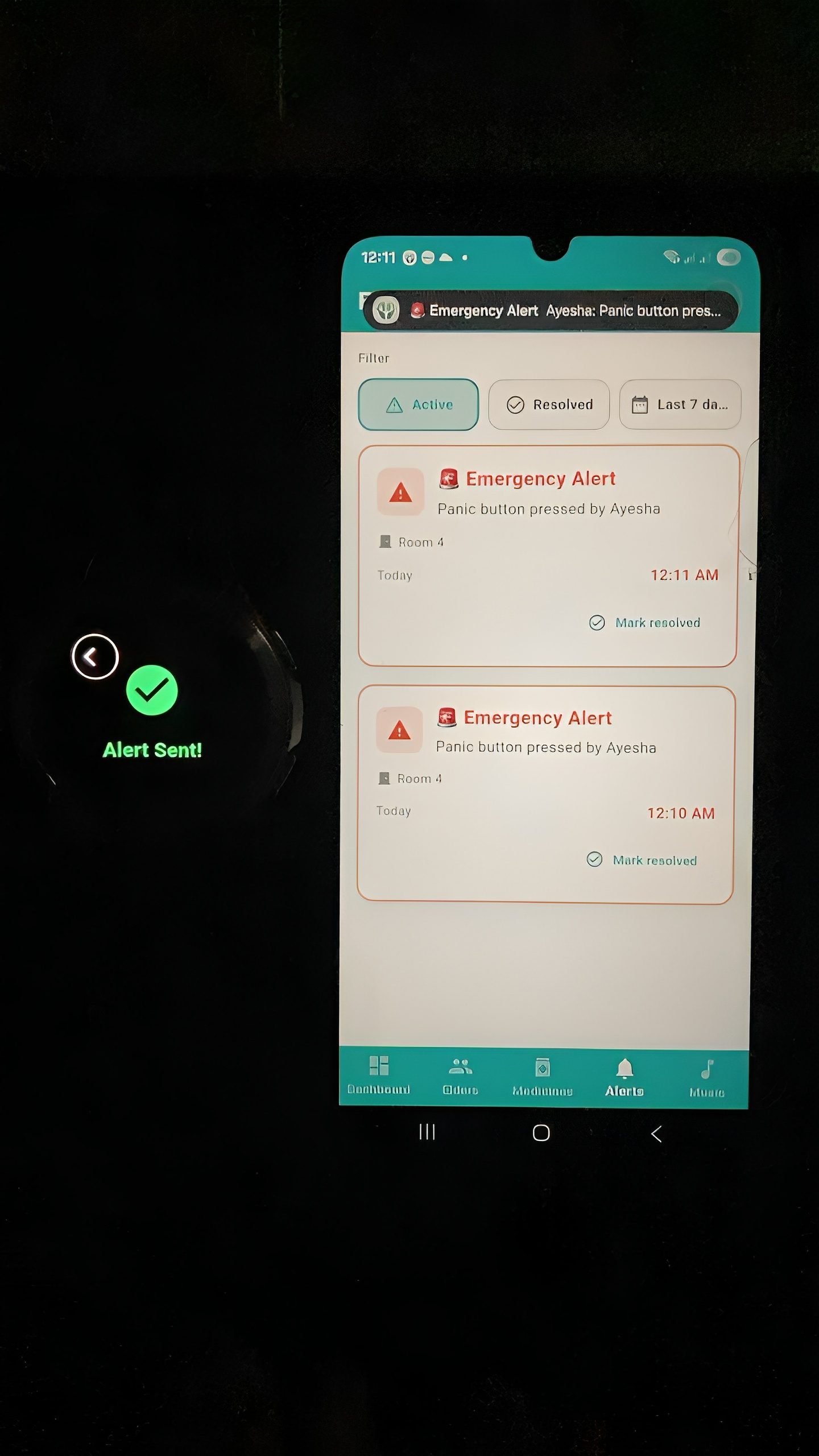 ElderLink mobile health and safety app
