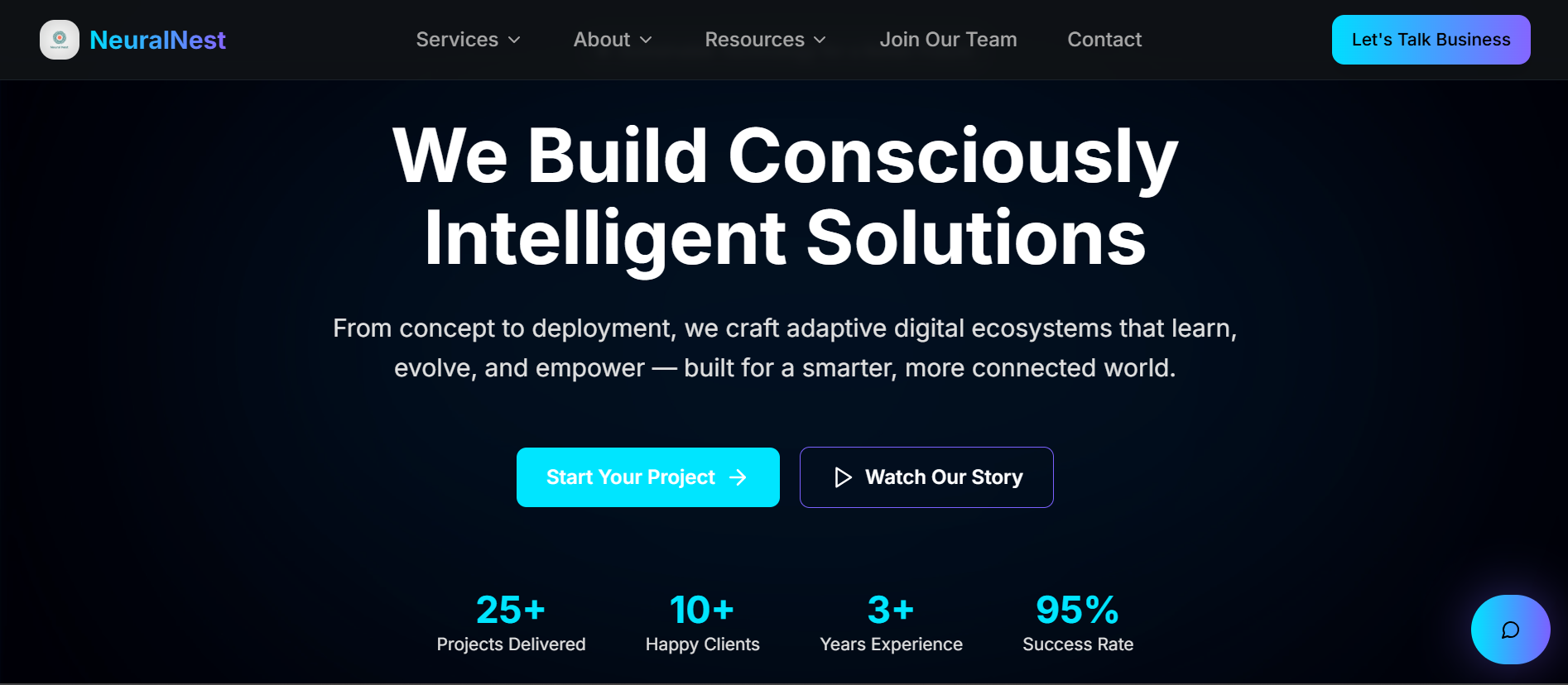 Neural Nest AI brand website