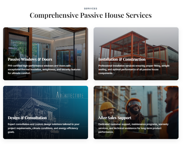 YD Building website screenshot 5